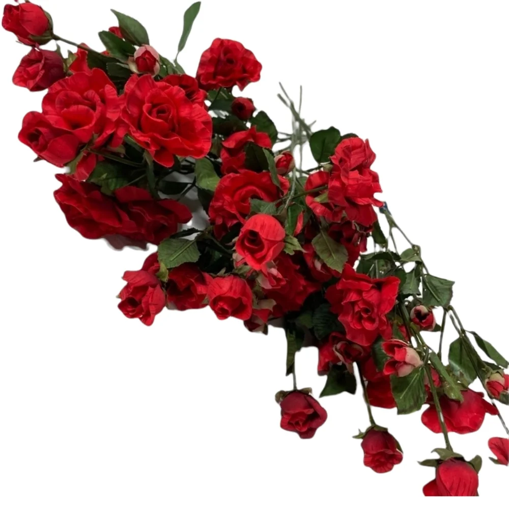 Princess Roses Dozen Long Stem Silk Flowers Moody Romantic Luxury Home Decor